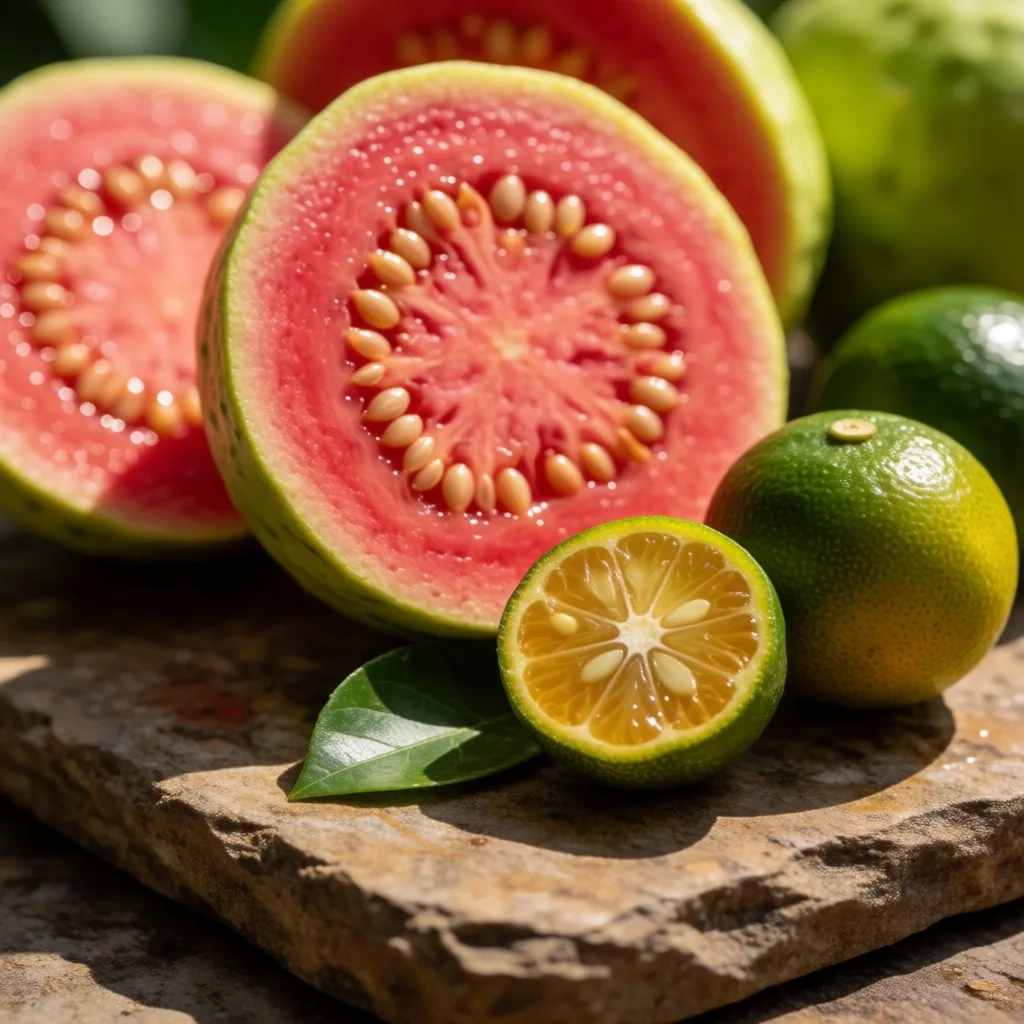 Tropical fruit rich in natural vitamin C
