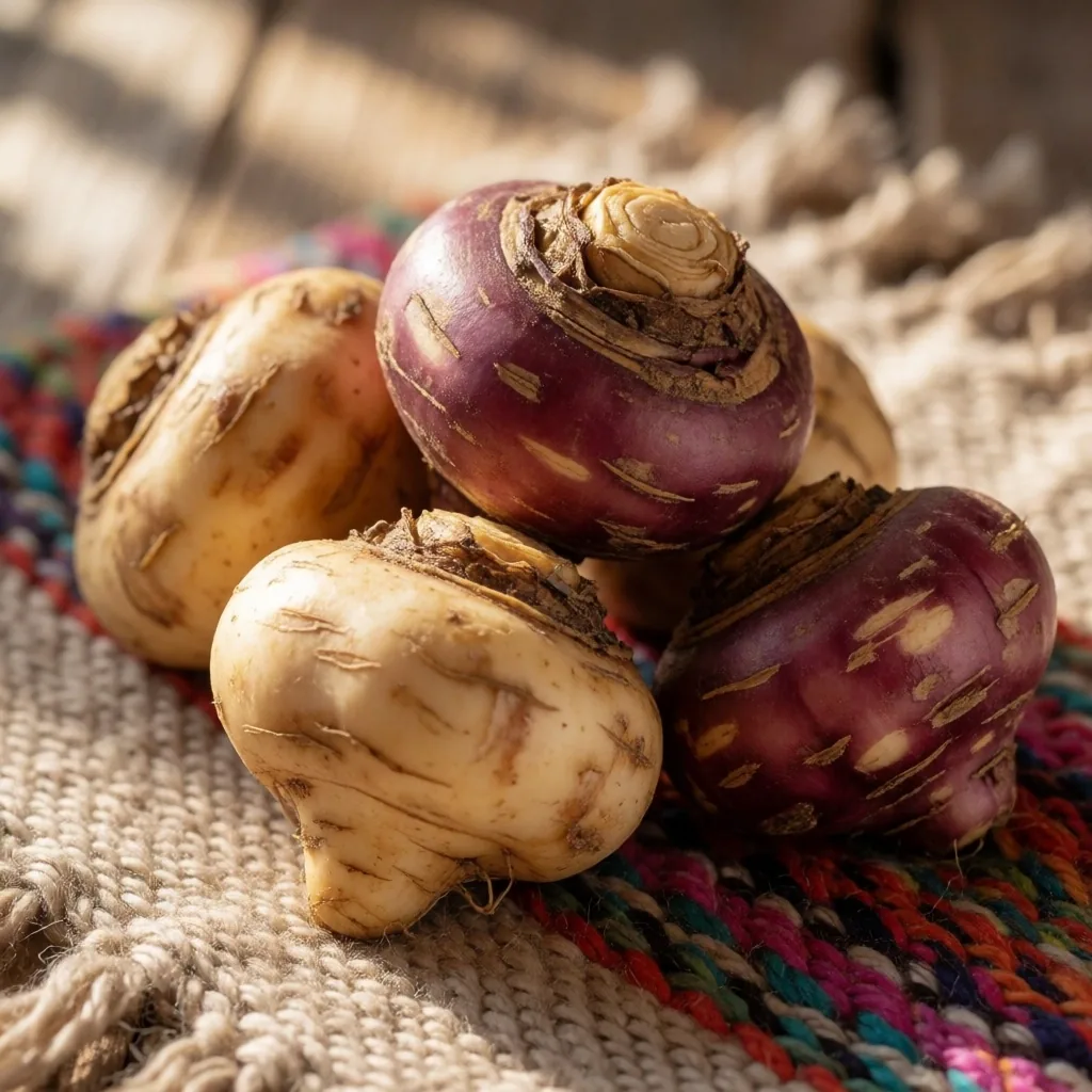 Andean highlands where maca root grows